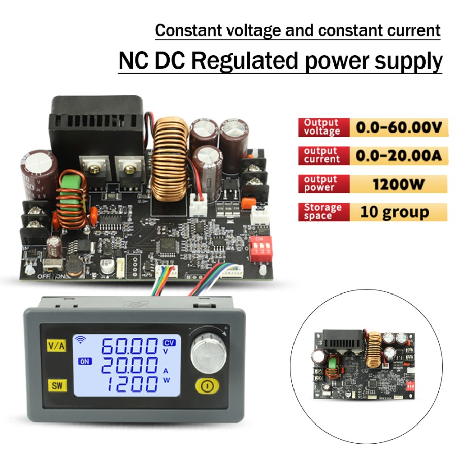 Stepdown Stable Power Supply DC Buck Converter 60V 20A 1200W XY6020L