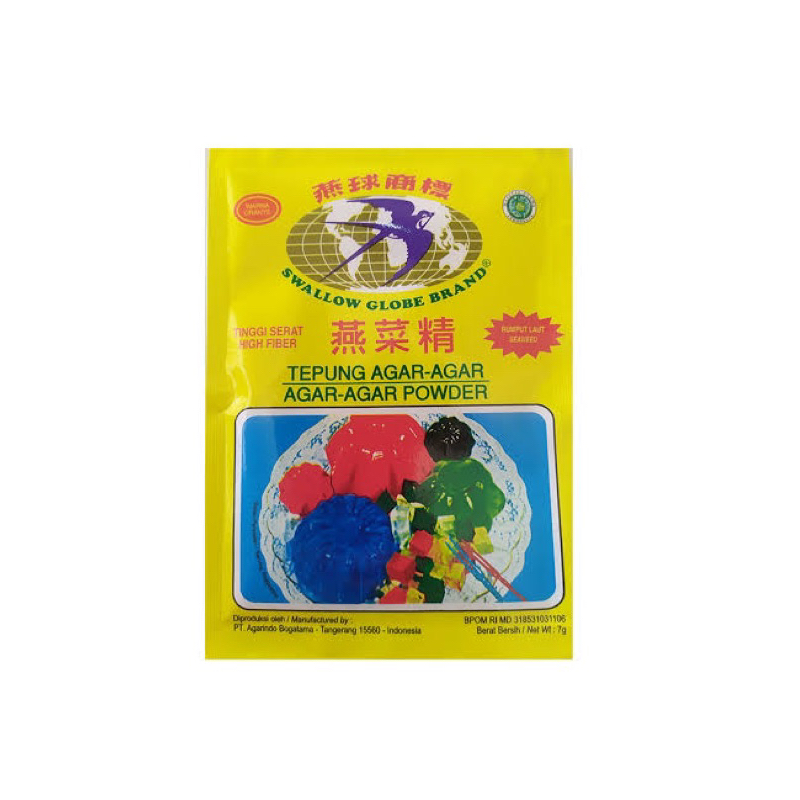

Agar Agar Swallow Globe ASLI Orange Plain - SATUAN