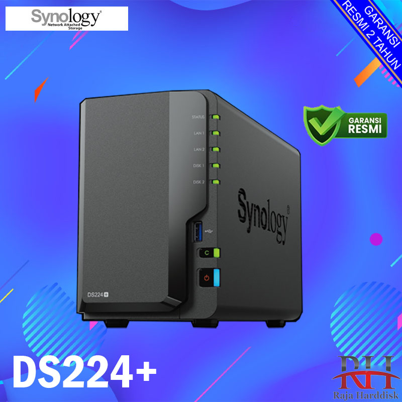 Synology DS224+ DiskStation 2-BAY NAS Server Storage Cloud DS 224+