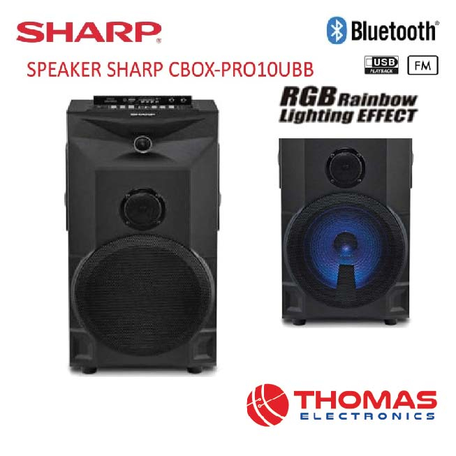 SPEAKER ACTIVE SHARP CBOX-PRO10UBB SPEAKER AKTIF GARANSI RESMI