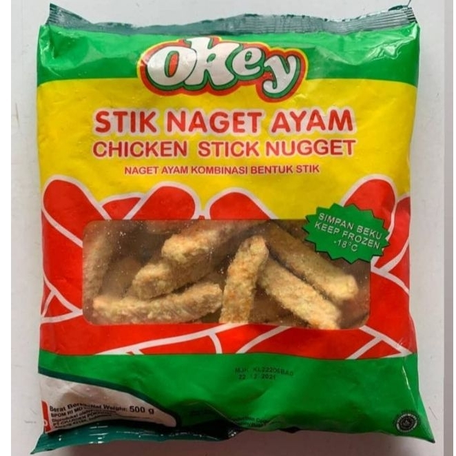 

Okey Nugget Stick 500 gr Frozen Food Murah | Naget Ayam | Makanan Beku | Olahan Daging Ayam Siap Goreng - FROZEN FOOD - Makanan Istant Siap Cepat Saji