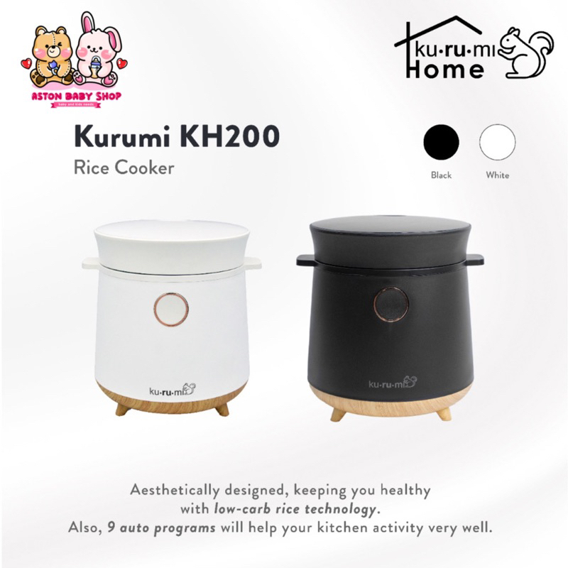 Kurumi Rice Cooker Low Carbo 1,5 L KH200 Kurumi Home Multifunction Rice Cooker