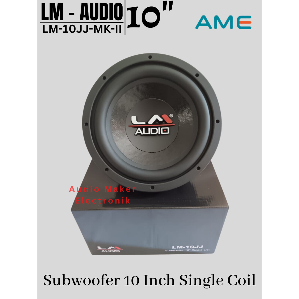 Subwoofer Mobil LM AUDIO 10 INCH LM-10JJ-MK-II Single Coil LM-10JJ