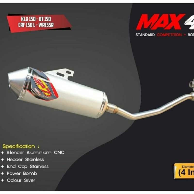 KNALPOT RACING GP7 MAX 4.1 KLX 150 BF L S D-TRACKER CRF150L CRF150 CRF L WR155R WR155 WR 155 R ORIGI