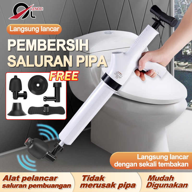 Pompa Anti Sumbat Toilet, WC duduk WC jongkok ,Pump Toilet Plunger Pompa WC Mampet Pembersih Saluran