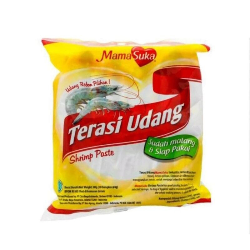 

Mamasuka Terasi Udang 20 x4 gr (80 gr)