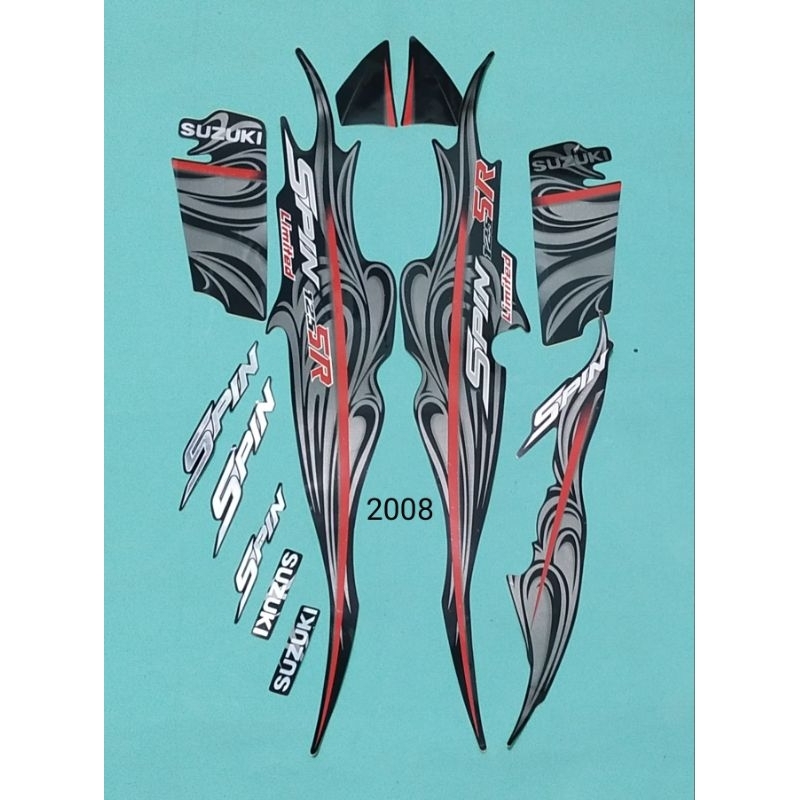 Aksesoris motor striping Suzuki spin sr 125 2008 limitted