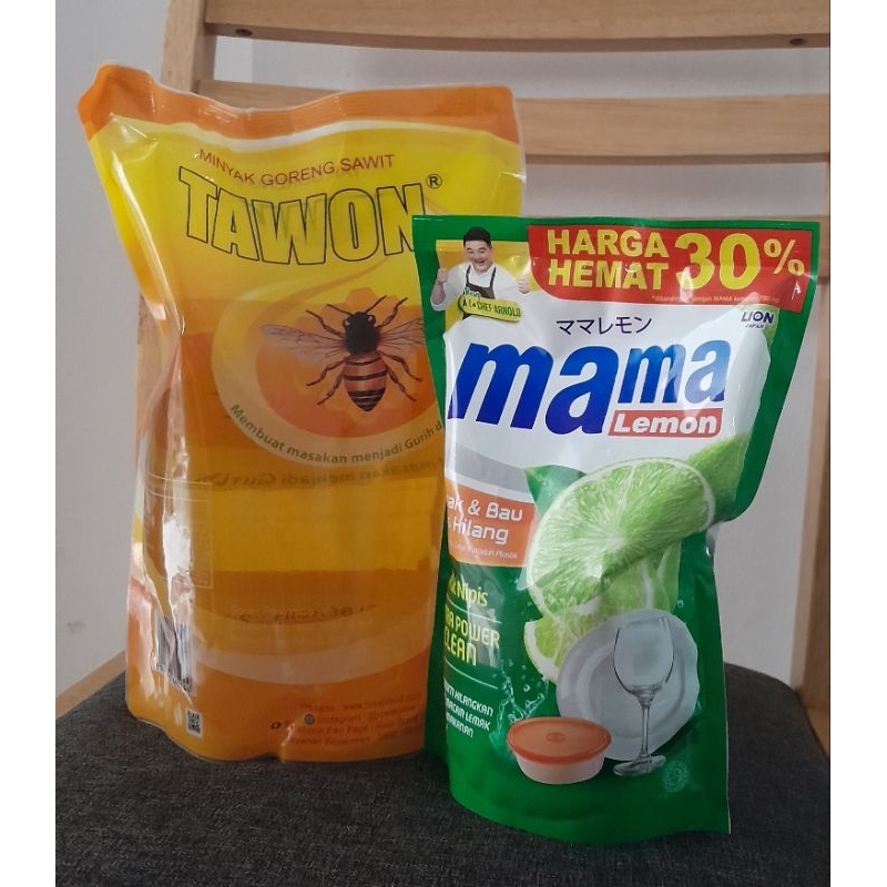 

Paket minyak dan sabun cuci piring