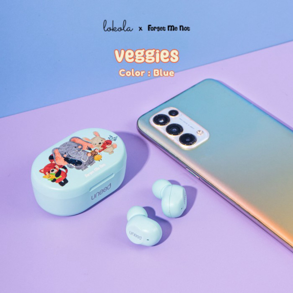 Dijual TWS Bluetooth Earphone 5.1 Lokola by Uneed x Forget Me Not - Veggies Berkualitas