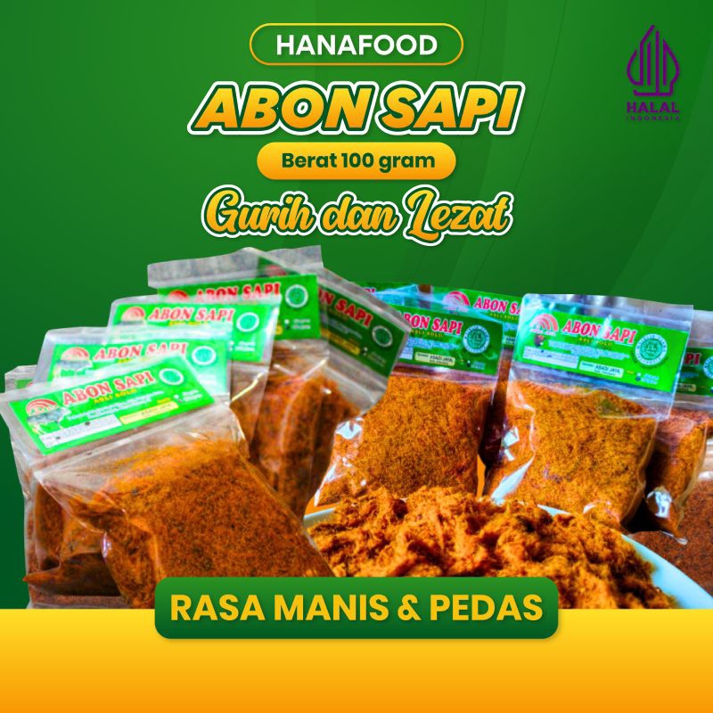 

ABON SAPI 100% DAGING ASLI | HALAL | ABON SAPI ASLI SOLO RASA ORIGINAL DAN RASA PEDAS 100gr | A07