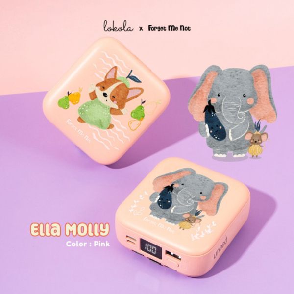 Unik Mirror Powerbank 8.000mAh Lokola by Uneed x Forget Me Not - EllaMolly Berkualitas