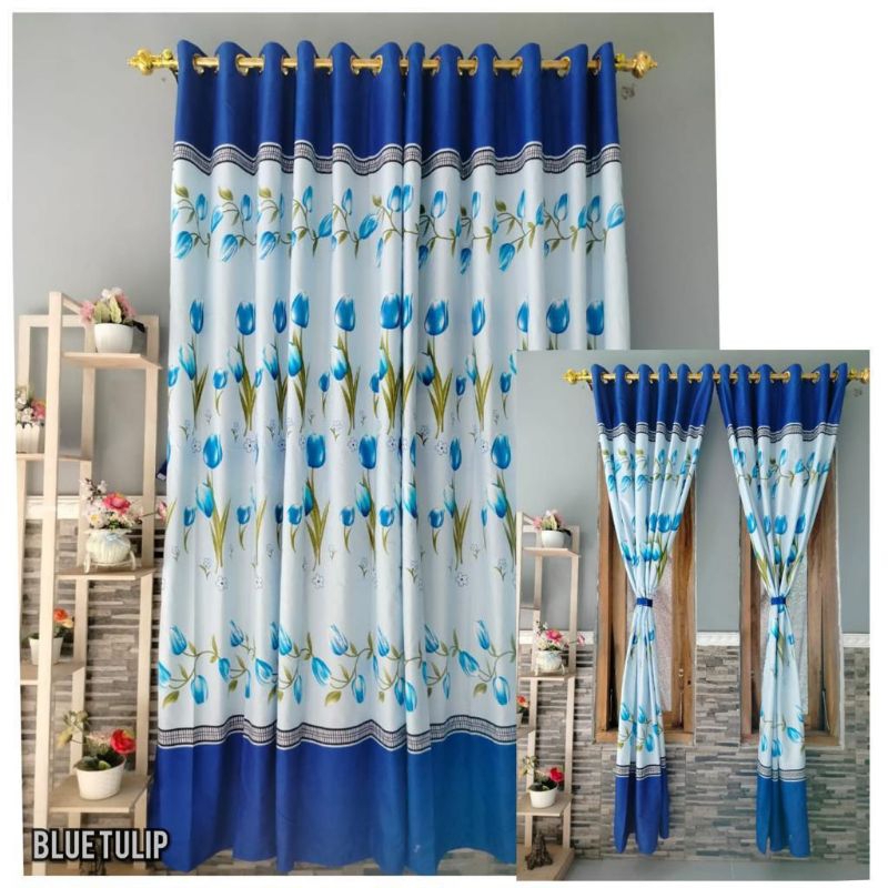 NEW MOTIF GORDEN SMOKRING GORDEN JENDELA GORDEN PINTU MOTIF BLUE TULIP
