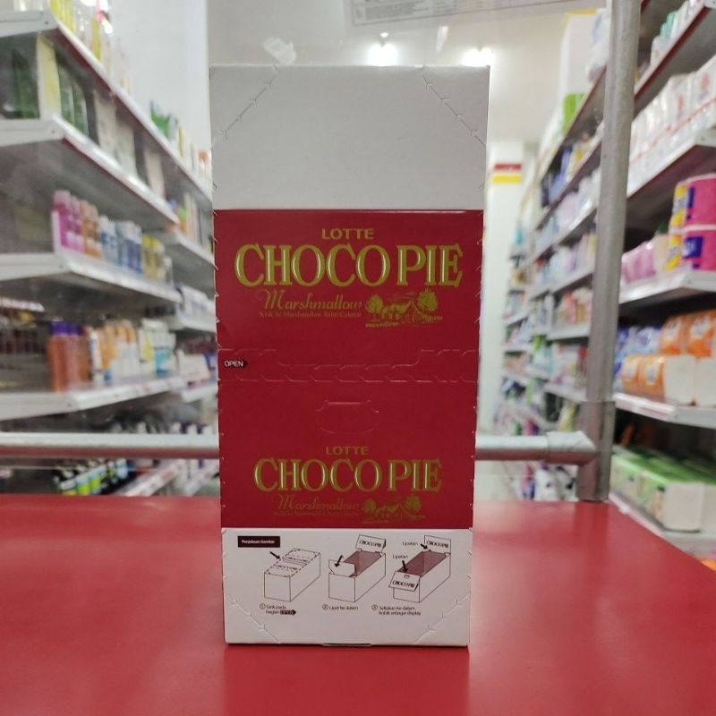 

Lotte choco pie 312 gr, 1 pak isi 12 pcs @26 gr