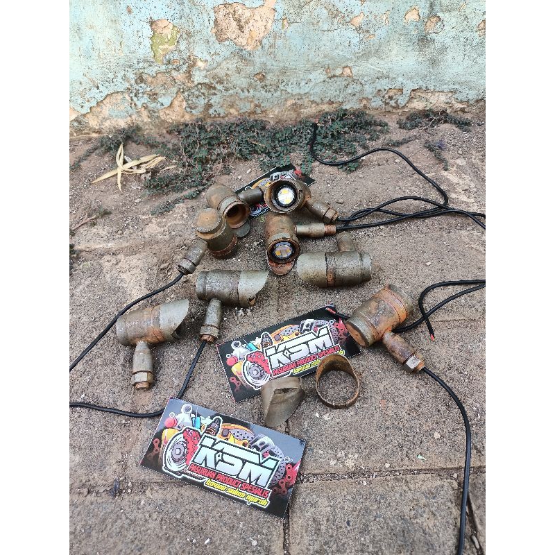 sein LED besi topi teyeng /Karat(model topi mentah )sein LED cb besi mentah PNP cb gl100