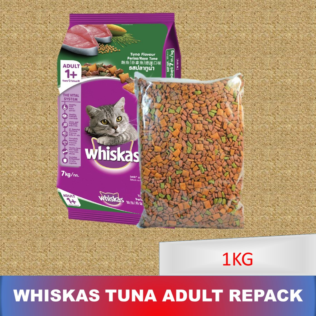 Whiskas Tuna Adult Kemasan 1 Kg Repacking whiskas tuna adult whiskas tuna