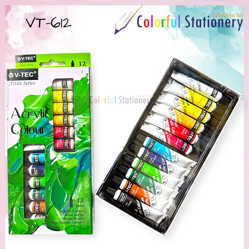 

Rad Cat Acrylic / Cat Akrilik 6ML V-TEC 12 Warna