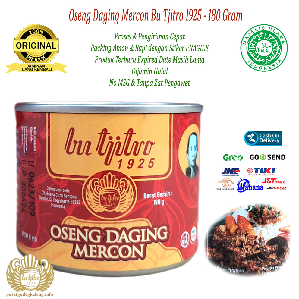 

Oseng Daging Mercon Bu Tjitro 1925 - 180Gram