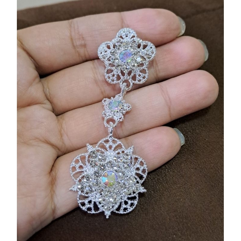 Bros Premium Panjang Blezer Hijab Kristal Mewah Wanita Cantik ay