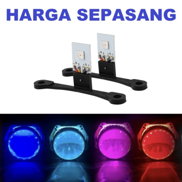Dijual Lampu LED Devil Eye Projector OSRAM Demon Eye Projie BiLED Motor Mobil - OSRAM Devil Eye Biru