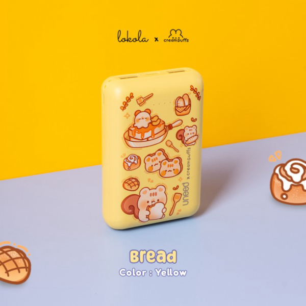 Dijual Powerbank Mini 10.000mAh Lokola by Uneed x Creampuffs - Bread Diskon