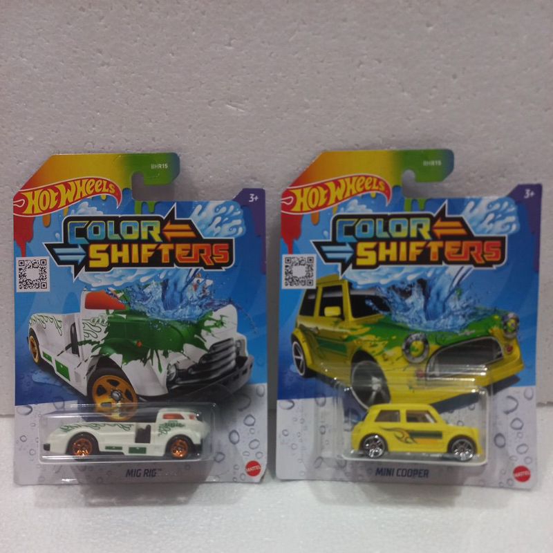 HOTWHEELS COLOR SHIFTERS MIG RIG/MINI COOPER