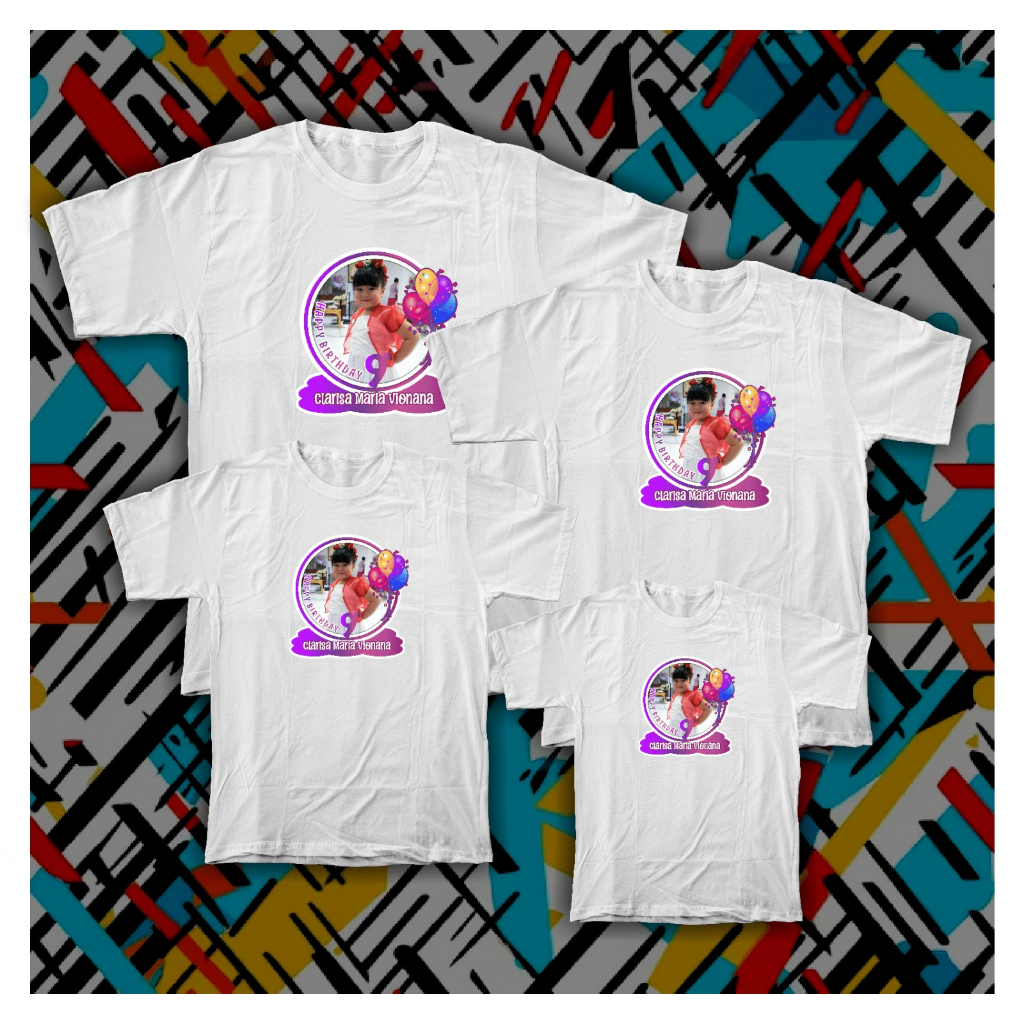 BAJU KAOS ULANG TAHUN COUPLE KELUARGA/KAOS COUPLE FAMILY BIRTHDAY/ULANG TAHUN|KAOS ULANG TAHUN ANAK