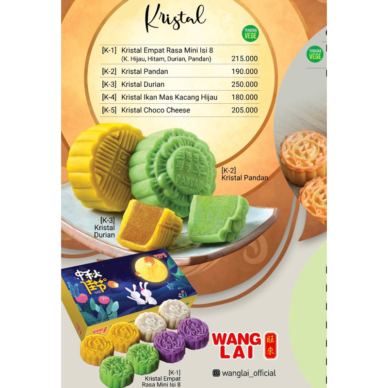 

Mooncake WANG LAI Kristal Kue Bulan WANGLAI