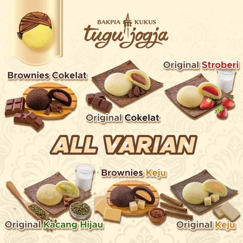 

BAKPIA KUKUS TUGU JOGJA - Kemasan TRAVEL PACK ISI 10 PCS