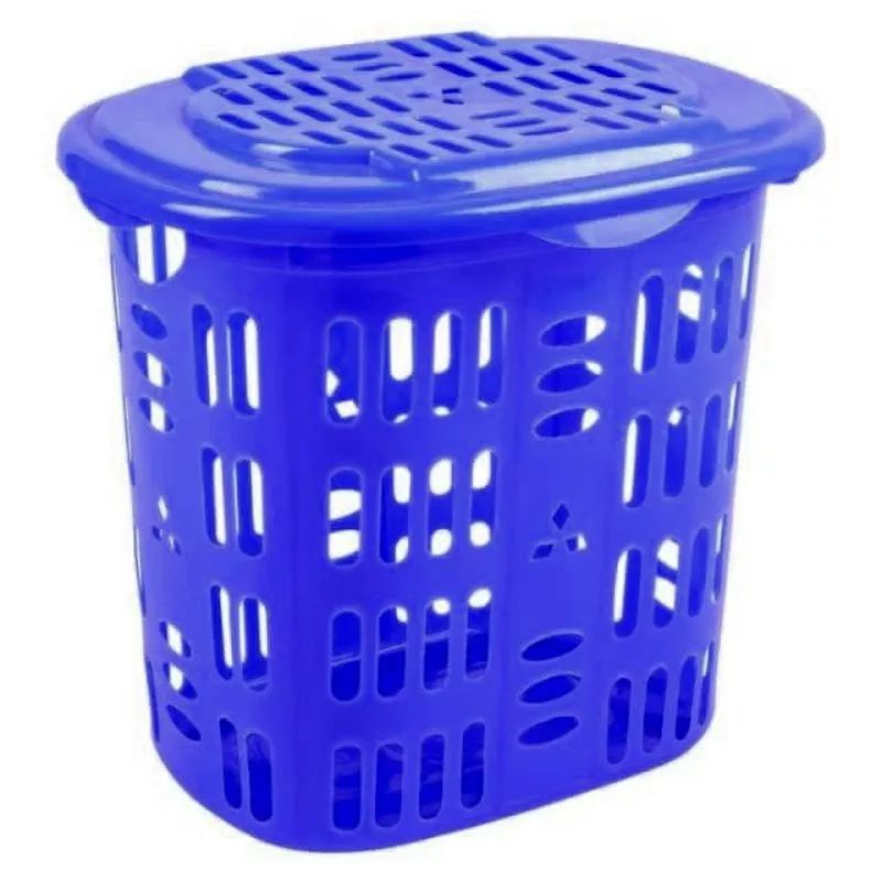 Keranjang Laundry Keranjang Baju Kotor Plastik Tutup Keranjang Serbaguna