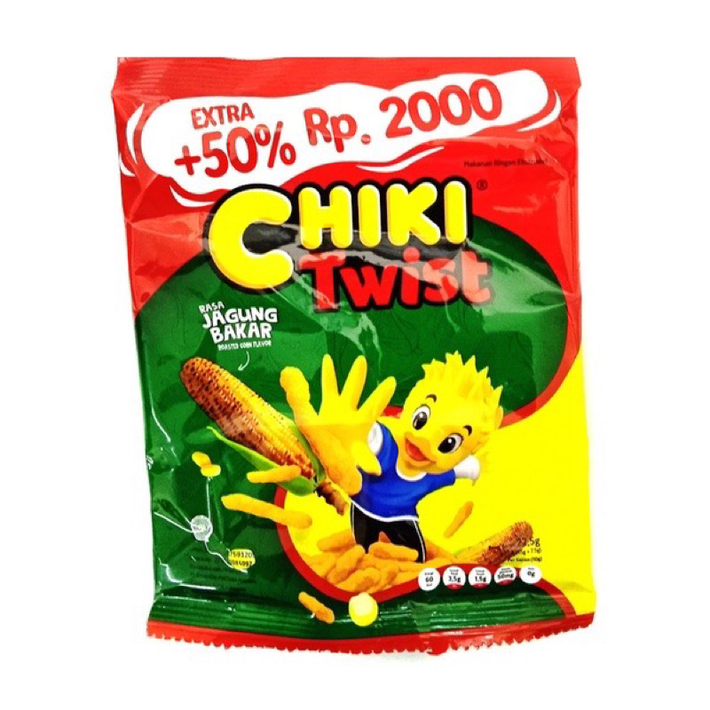 

SNACK CHIKI TWIST 22.5GR JAGUNG BAKAR