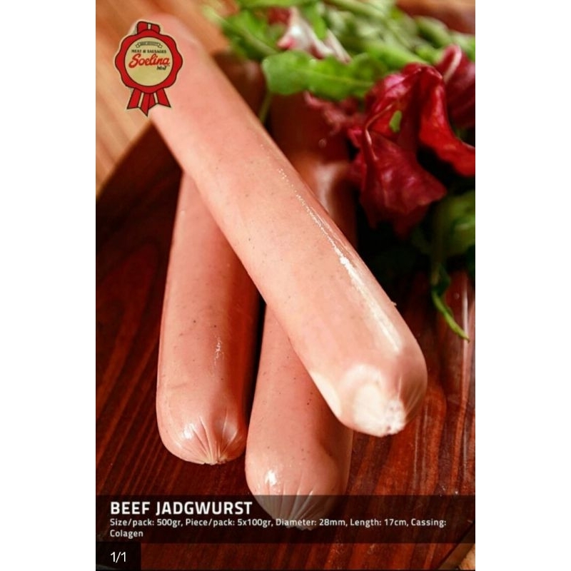 

Sosis Soelina Beef Jadgwurst 500 gram