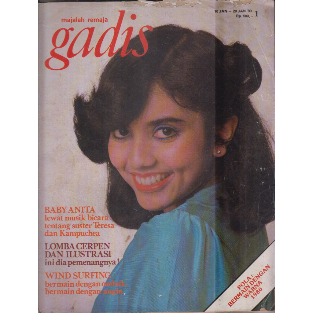 MAJALAH GADIS NO. 1 TH. VII 10-20 JANUARI 1980 MELANIE