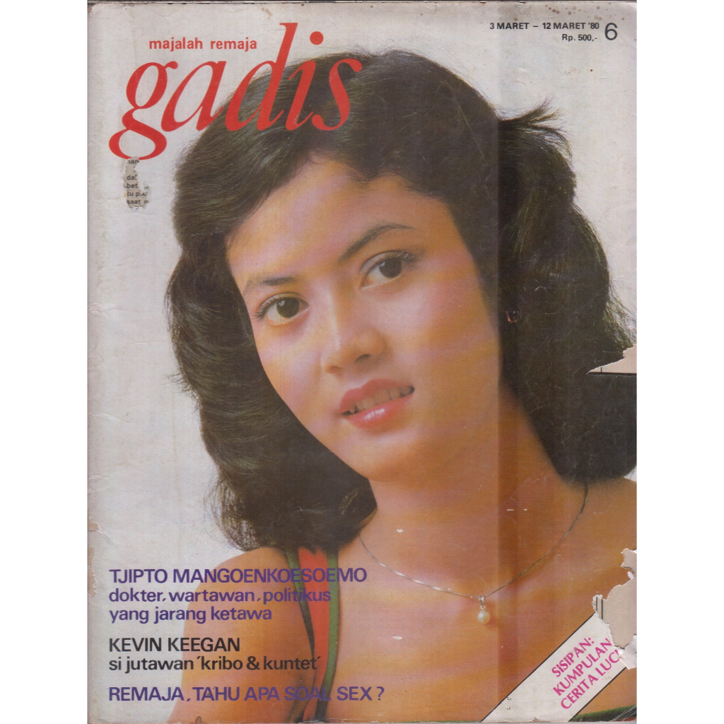 MAJALAH GADIS NO. 6 TH. VII 3-12 MARET 1980 DHENOK
