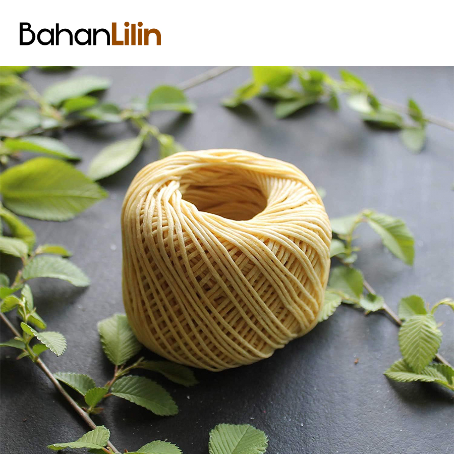 Smokeless Beeswax Hemp Wick Roll - Gulungan Sumbu Lilin