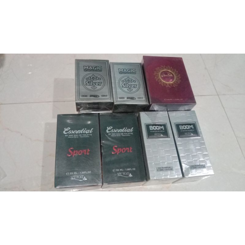 Parfum My Way Magic Silver/Boom/Essential Sport/Ghoson/S&m/Jathab MMUURRAAHH