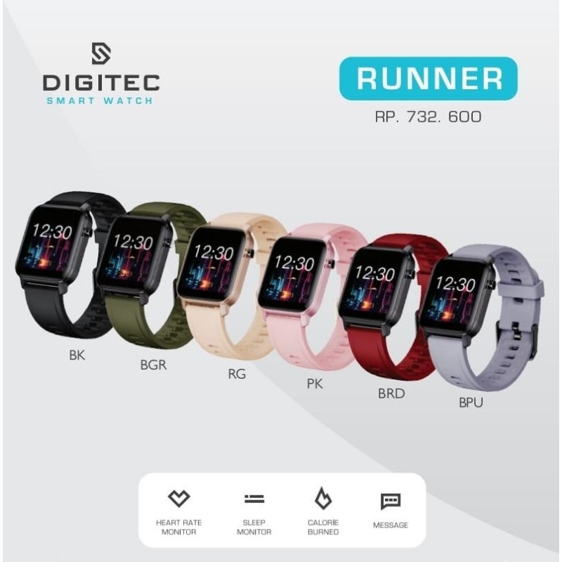 Smartwatch Digitec Runner Original Garansi Resmi