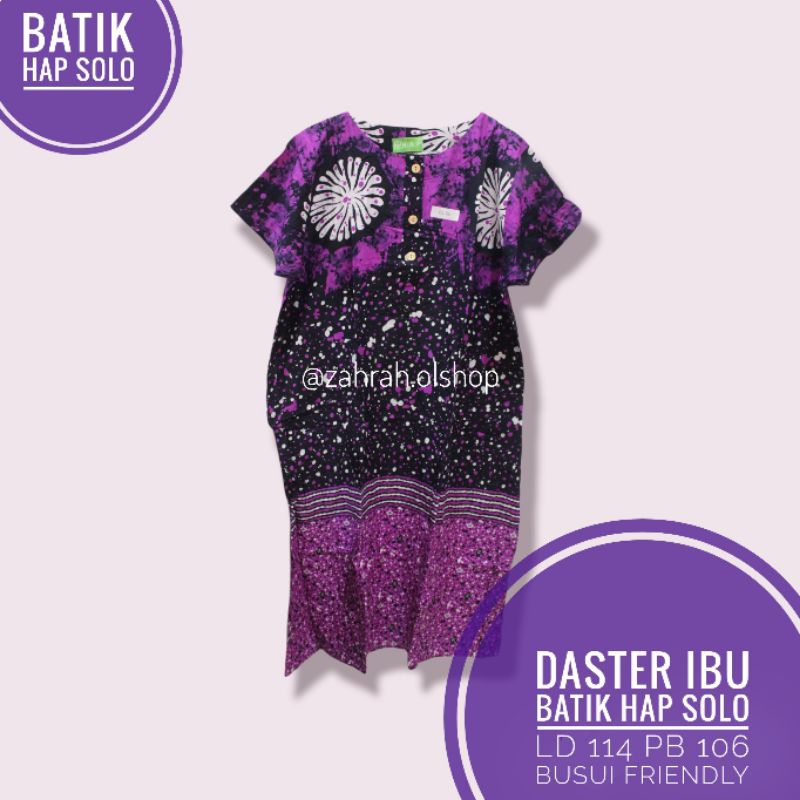 Daster Ibu Batik HAP Solo l Daster Jumbo HAP l Daster Jumbo Busui l Daster Premium