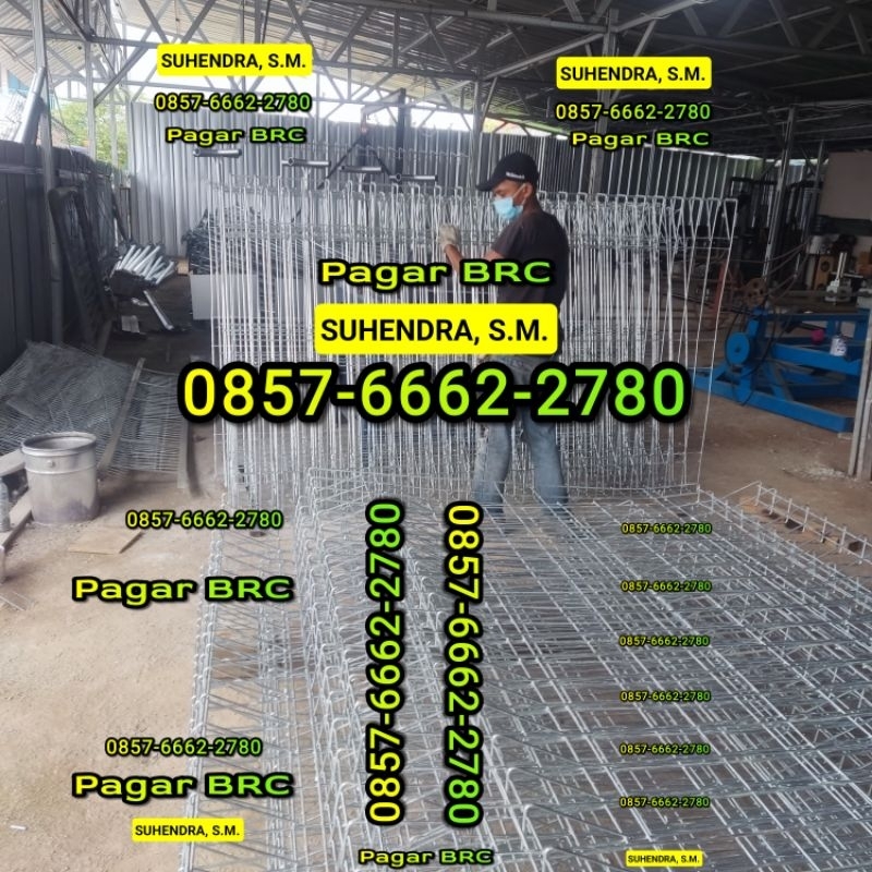 Pagar BRC EP Uk 120cm×240cm×6mm Per Lbr