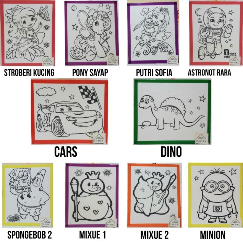 

GABUS LUKIS DENGAN LIST | STEROFOAM MEWARNAI #3