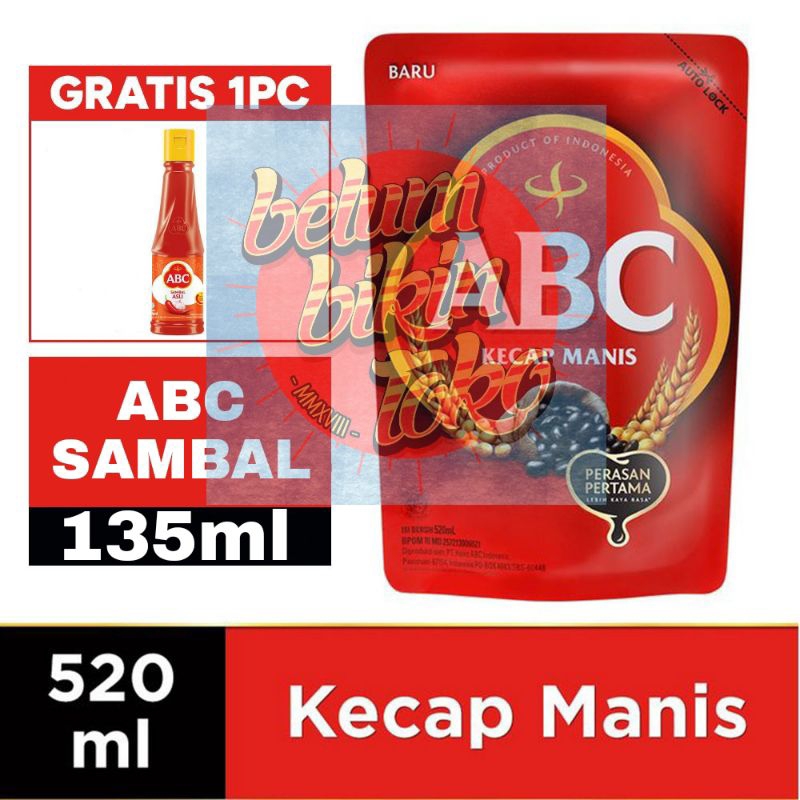 

(Gratis Saus Abc) Abc Kecap Manis Reffil 520Ml