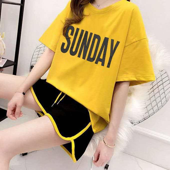 SET SUNDAY / SETELAN SUNDAY BAJU & CELANA / 1 SET SUNDAY KAOS + CELANA