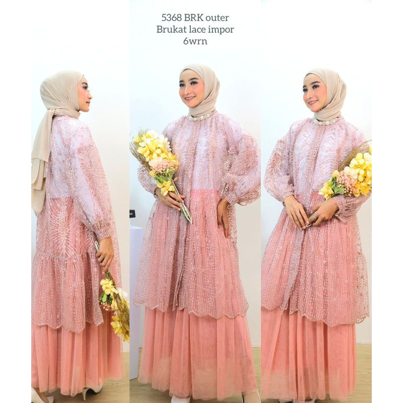 New Outer Tile Lace Premium | Outer Tile Kondangan Viral | Outer Tile Brukat Kekinian | Brukat Sulta