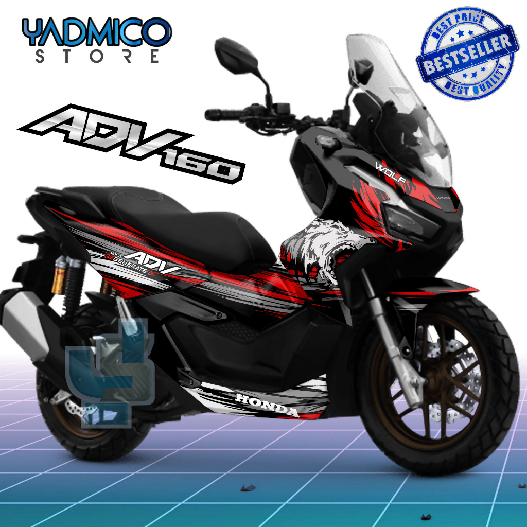 Decal ADV 160 Full Body - Stiker Motor ADV 160 Full Body - Decal Hologram ADV 160 Full Body - Stripi