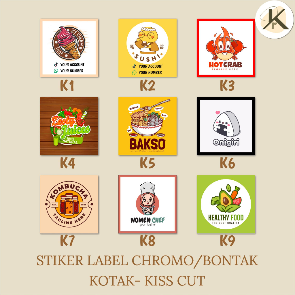 

STIKER LABEL MAKANAN MINUMAN CUSTOM | Cetak Stiker Logo | Toples Kue Botol MInuman Sambal | Stiker segel box packing