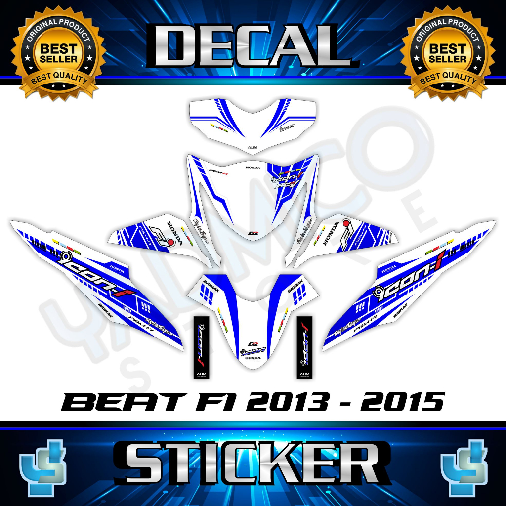 Decal Beat Fi 2013 Full Body - Stiker Motor Beat Fi 2014 Full Body - Decal Hologram Beat Fi 2015 Ful