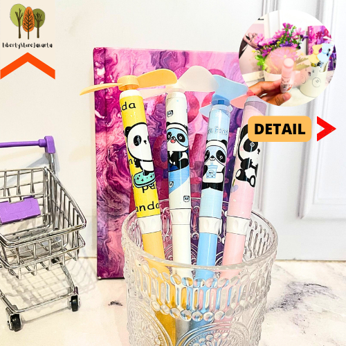 

Pulpen Gel Kipas Elektrik Panda Free Baterai 4 Varian Warna Pastel Tinta Hitam Tersedia Refill Pen Gel Stationery For School Alat Tulis Kantor Sekolah Kado Ulang Tahun