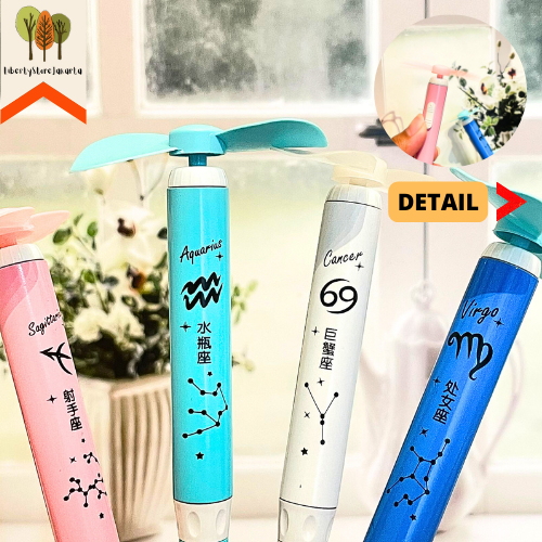 

Pulpen Gel Kipas Elektrik Zodiak Rasi Bintang Free Baterai 4 Varian Warna Pastel Tinta Hitam Tersedia Refill Pen Gel Stationery For School Alat Tulis Kantor Sekolah Kado Ulang Tahun