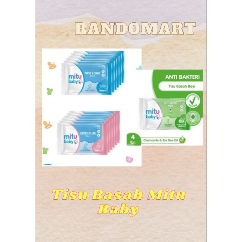 Tisu Basah Antiseptik Mitu Baby Kecil Murah/promo