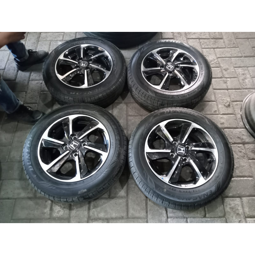 VELG MOBIL ORIGINAL NEW BRIO SATYA RING 14 PCD 4x100 + BAN DUNLOP 175/65R14 2023