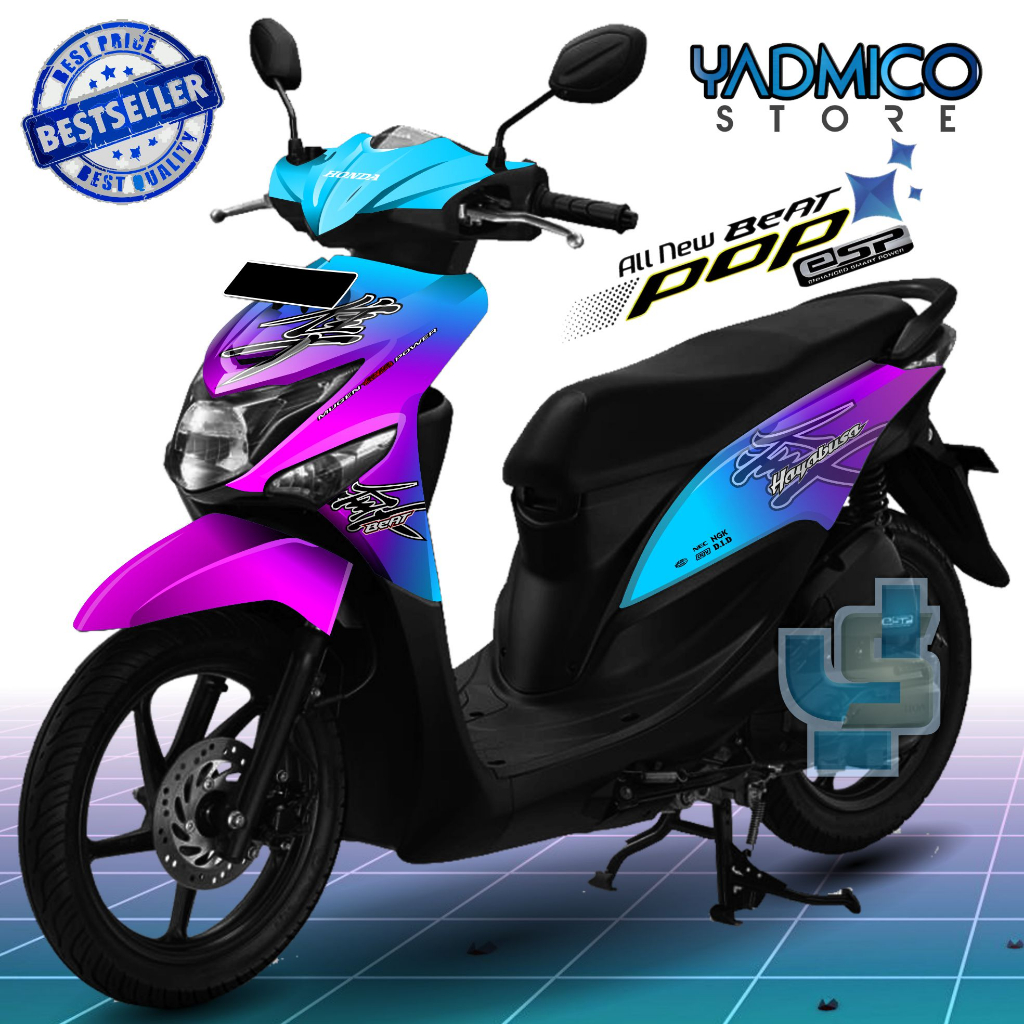 Decal Beat Pop Full Body - Stiker Motor Beat Pop Full Body - Decal Hologram Beat Pop Full Body - Str